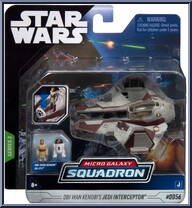 Obi-Wan Kenobi's Jedi Interceptor (Light Armor) from Star Wars - Micro Galaxy Squadron - Series 3 manufactured by Jazwares [Front]
