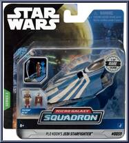 Plo Koon's Jedi Starfighter (Light Armor) from Star Wars - Micro Galaxy Squadron - Series 3 manufactured by Jazwares [Front]
