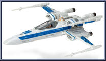 Poe Dameron's T-70 X-Wing (Blue) (Starfighter Class) from Star Wars - Micro Galaxy Squadron - Series 3 manufactured by Jazwares [Loose]