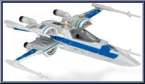 Poe Dameron's T-70 X-Wing (Blue) (Starfighter Class) from Star Wars - Micro Galaxy Squadron - Series 3 manufactured by Jazwares [Loose]