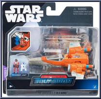 Poe Dameron's T-70 X-Wing (Starfighter Class) from Star Wars - Micro Galaxy Squadron - Series 5 manufactured by Jazwares [Front]
