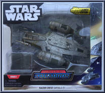 Razor Crest (Arvala-7) (Starship Class) from Star Wars - Micro Galaxy Squadron - Exclusives manufactured by Jazwares [Front]