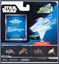 Resistance A-Wing (Light Armor) from Star Wars - Micro Galaxy Squadron - Series 5 manufactured by Jazwares [Back]