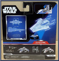 Resistance A-Wing (Light Armor) from Star Wars - Micro Galaxy Squadron - Series 6 manufactured by Jazwares [Back]