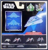 Saesse Tiin's Jedi Starfighter (Light Armor) from Star Wars - Micro Galaxy Squadron - Series 7 manufactured by Jazwares [Back]