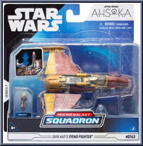 Shin Hati's Fiend Fighter (Starfighter Class) from Star Wars - Micro Galaxy Squadron - Series 7 manufactured by Jazwares [Front]