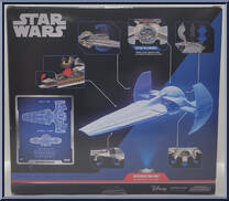Sith Infiltrator Starship (Starship Class) from Star Wars - Micro Galaxy Squadron - Exclusives manufactured by Jazwares [Back]