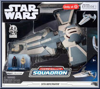 Sith Infiltrator Starship (Starship Class) from Star Wars - Micro Galaxy Squadron - Exclusives manufactured by Jazwares [Front]