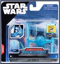 Tie Fighter (Translucent Blue) from Star Wars - Micro Galaxy Squadron - Exclusives manufactured by Jazwares [Front]