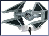 Tie Interceptor (Light Armor) from Star Wars - Micro Galaxy Squadron - Series 4 manufactured by Jazwares [Loose]