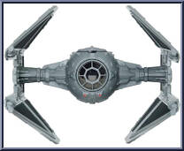Tie Interceptor (Light Armor) from Star Wars - Micro Galaxy Squadron - Series 4 manufactured by Jazwares [Loose]