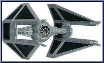 Tie Interceptor (Light Armor) from Star Wars - Micro Galaxy Squadron - Series 4 manufactured by Jazwares [Loose]