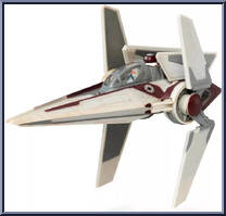 V-Wing Starfighter (Starfighter Class) from Star Wars - Micro Galaxy Squadron - Series 3 manufactured by Jazwares [Loose]