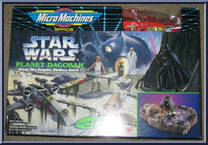 Planet Dagobah from Star Wars - Micro Machines - Playsets - Blue Grid Packaging manufactured by Galoob [Front]