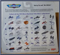VI Star Wars from Star Wars - Micro Machines - 65860 - Phase III manufactured by Galoob [Back]