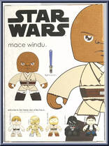 Mace Windu from Star Wars - Mighty Muggs - Series 2 manufactured by Hasbro [Back]
