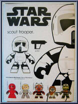 Scout Trooper from Star Wars - Mighty Muggs - Series 9 manufactured by Hasbro [Back]
