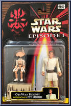 Obi-Wan Kenobi (with Pit Droid) from Star Wars - Phantom Menace - Foreign Exclusive manufactured by Hasbro [Front]