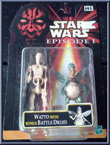 Watto (with Battle Droid) from Star Wars - Phantom Menace - Foreign Exclusive manufactured by Hasbro [Front]