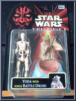 Yoda (with Battle Droid) from Star Wars - Phantom Menace - Foreign Exclusive manufactured by Hasbro [Front]