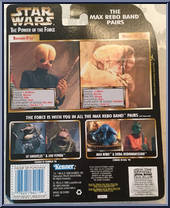 Barquin D'An / Droopy McCool from Star Wars - Power of the Force II - Max Rebo Band Pairs manufactured by Kenner [Back]