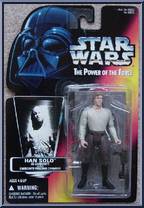 Han Solo (Carbonite) from Star Wars - Power of the Force II - Red Card manufactured by Kenner [Front]