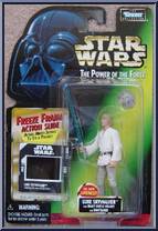 Luke Skywalker (Blast Shield Helmet) from Star Wars - Power of the Force II - Freeze Frame manufactured by Kenner [Front]