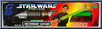 Luke Skywalker Lightsaber (Electronic) from Star Wars - Power of the Force II - Role Play manufactured by Kenner [Front]