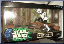 Speederbike (with Biker Scout) from Star Wars - Power of the Force II - 12" Scale manufactured by Kenner [Front]
