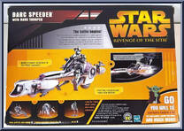 Barc Speeder (with Barc Trooper / Wookiee Warrior) from Star Wars - Revenge of the Sith - Vehicles manufactured by Hasbro [Back]