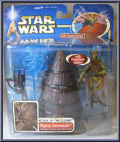 Flying Geonosian (with Sonic Blaster and Attack Pod) from Star Wars - Saga - Attack of the Clones - Deluxe Figures manufactured by Hasbro [Front]
