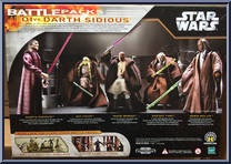 Jedi vs. Darth Sidious from Star Wars - Saga Collection - Battle Packs manufactured by Hasbro [Back]