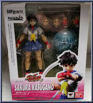 Sakura Kasugano from Street Fighter - S.H. Figuarts manufactured by Bandai [Front]
