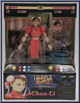 Chun-Li (Player 2 / Red) from Street Fighter - Ultra Street Fighter II manufactured by Jada Toys [Front]