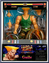 Guile (Green) from Street Fighter - Ultra Street Fighter II manufactured by Jada Toys [Front]