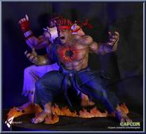 Evil Ryu (Beast Unleashed) from Street Fighter - Basic Series manufactured by Tsume [Loose]