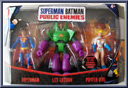 Superman / Lex Luthor / Power Girl from Superman / Batman: Public Enemies - 3-Packs manufactured by Mattel [Front]