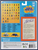 Atom from Super Powers - Basic Series manufactured by McFarlane [Back]