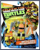 Battle Shell Michelangelo from Tales of the Teenage Mutant Ninja Turtles - Basic Series manufactured by Playmates [Front]