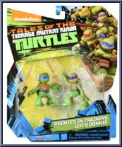 Rookies in Training Leo and Donnie from Tales of the Teenage Mutant Ninja Turtles - Basic Series manufactured by Playmates [Front]