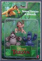 Young Tarzan & Friends from Tarzan - Disney's - Figurines manufactured by Mattel [Front]