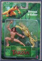 Tarzan & Sabor from Tarzan - Disney's - Figurines manufactured by Mattel [Front]