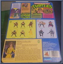 April O' Neil from Teenage Mutant Ninja Turtles - 1988 - Basic Figures manufactured by Playmates [Back]