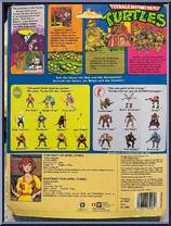 April O' Neil from Teenage Mutant Ninja Turtles - 1988 - Basic Figures manufactured by Playmates [Back]