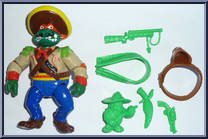 Bandito-Bashin' Mike from Teenage Mutant Ninja Turtles - Wacky Wild West Turtles manufactured by Playmates [Loose]
