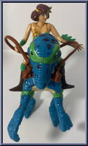 Cave Woman April (with Radical Raptor) from Teenage Mutant Ninja Turtles - Cave Turtles manufactured by Playmates [Loose]