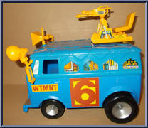 Channel 6 Newsvan from Teenage Mutant Ninja Turtles - 1992 - Accessories manufactured by Playmates [Loose]