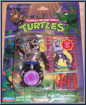Chrome Dome [Reissue] from Teenage Mutant Ninja Turtles - 1994 - Basic Figures (with Cards) manufactured by Playmates [Front]
