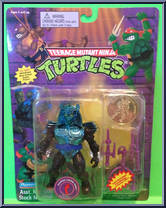 Warrior Chrome Dome from Teenage Mutant Ninja Turtles - Warriors (with Coins) manufactured by Playmates [Front]