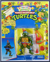 Classic Party Reptile Leo from Teenage Mutant Ninja Turtles - Bodacious Birthday Turtles manufactured by Playmates [Front]